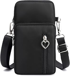 JANKS Small Crossbody Bags for Women Mini Cell Phone Purses with Crossbody Strap Phone Wallet Shoulder Bag Nylon Arm Bag