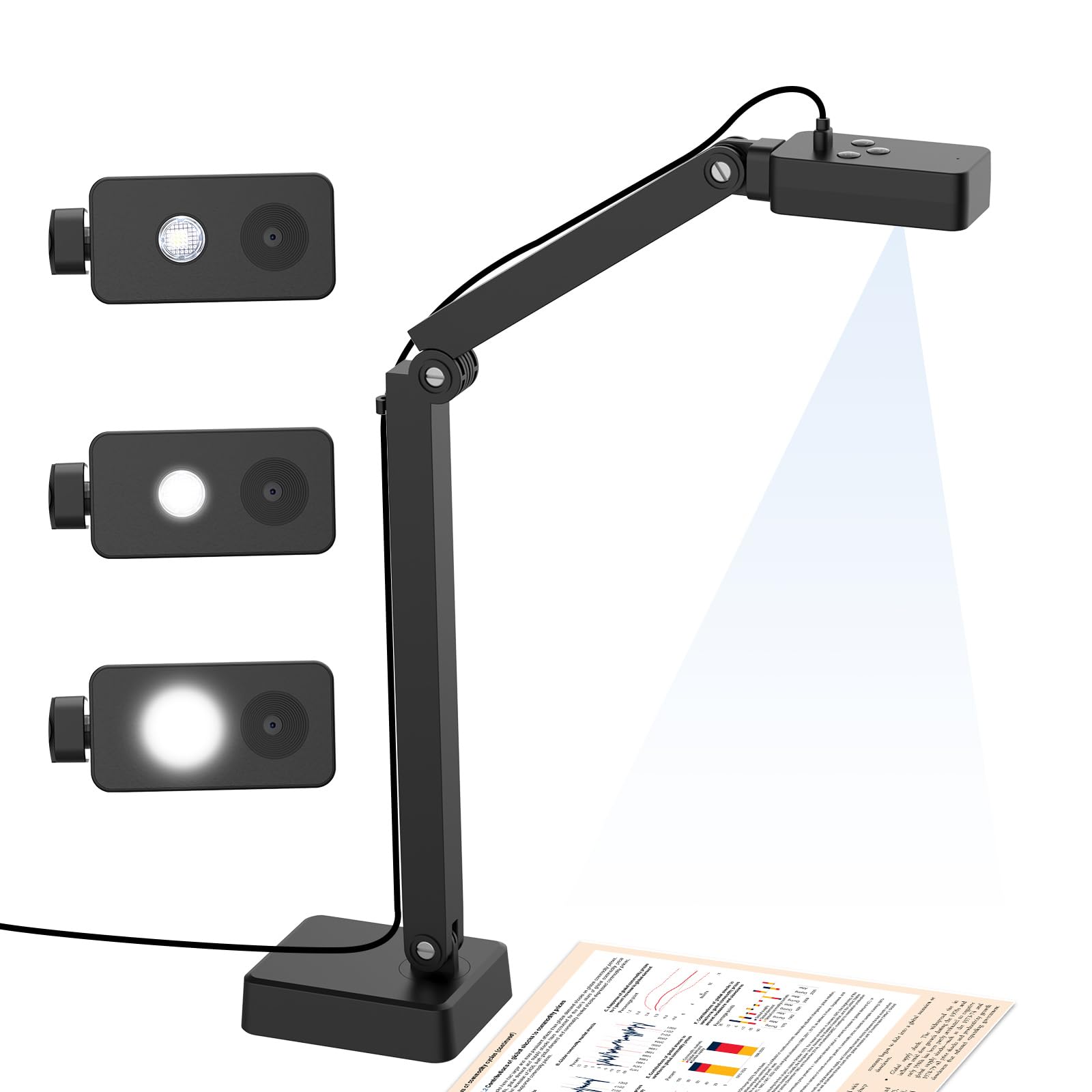 8MP Document Camera for Teachers, 2448P USB Doc Camera for Classroom | Doc Cam f