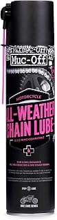 Muc-Off All-Weather Motorcycle Chain Lube, 400ml | Longer-Lasting Chain Protection, Ceramic Additives, Water-Repellent Non-Fling Formula, UV Dye, On and Off-Road Use