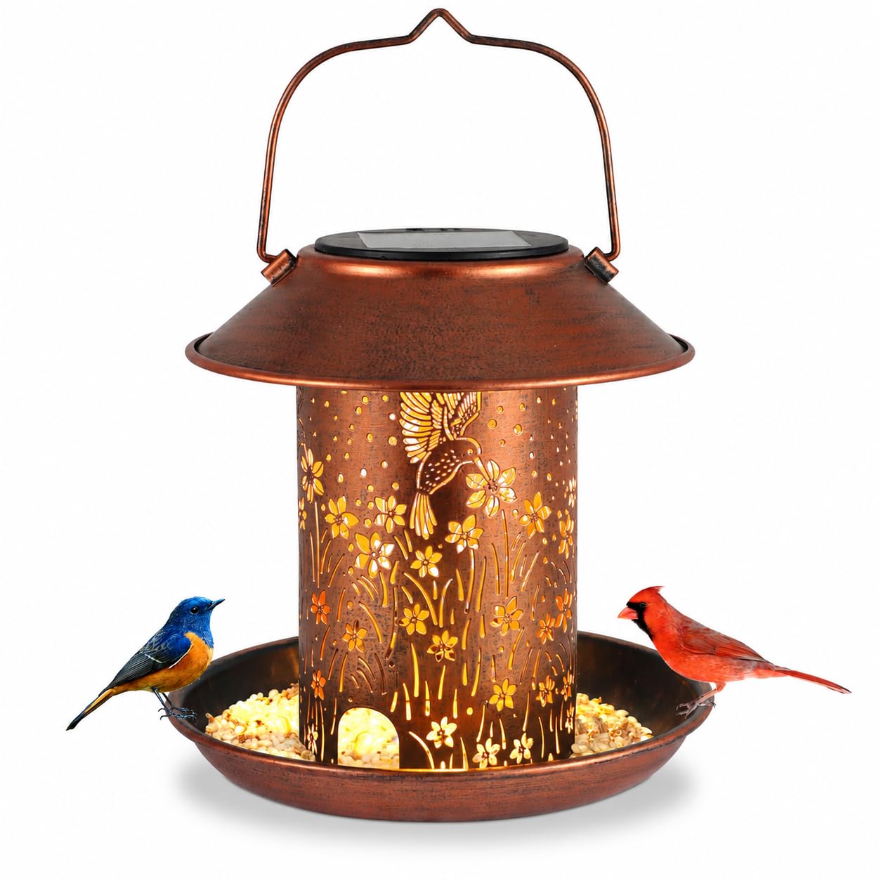 Hummingbird Bird Feeders for Outdoors Solar Lanterns Outdoor Waterproof | Garden