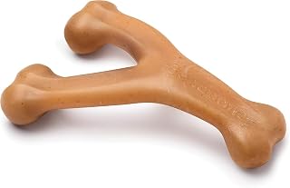 Benebone Wishbone Dog Chew Toy for Aggressive Chewers, Large, Real Chicken