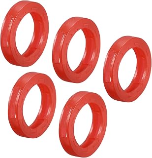 20 Pcs Key Cap Rings 24mm ID Coding Tags Silicone Case Cover for Office Home Apartment Red