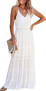 PRETTYGARDEN Women's Spaghetti Strap Summer Maxi Dress
