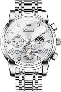 OLEVS Watches for Men Dress Watch Day Classic Wrist Watches Multifunction Luminous Men Stainless Steel Watch Waterproof Men Watches