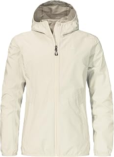 Schöffel Damen Jacket Style Migandi WMS, Allwetterjacke mit 2-Wege-Stretch, mit verstellbarer Kapuze, wasserdicht und atmungsaktiv