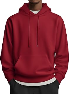 COOFANDY Mens Hoodies Pullover Long Sleeve Casual Fashion Sweatshirts Drawstring Gym Hooded Shirt with Kanga Pocket