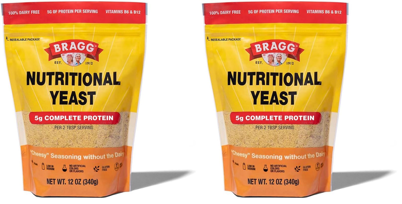 Bragg Premium Nutritional Yeast Seasoning - Vegan, Gluten Free – Good Source of 