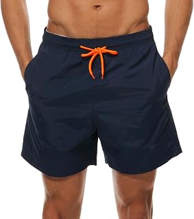 Arcweg Men's Quick Dry Bermuda Boy's Short Beach Sport Swimming Casual 12+ Years with Adjustable Elastic Cord Sizes 10-18