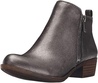 Lucky Brand Womens Basel Almond Toe Leather Western Boots