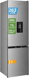 GEDTECH Combined refrigerator - low freezer - GCB262SL Silver - capacity 262L - Class E