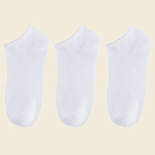 3 Pairs Men's Sports Socks Cotton Non-Slip Breathable Socks for Daily Wear and Summer Simple Fashion Design