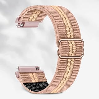 20mm 22mm Replacement Watch Band Elastic Nylon Sport Strap for Men Women Quick Release Soft Rubber Watch Band