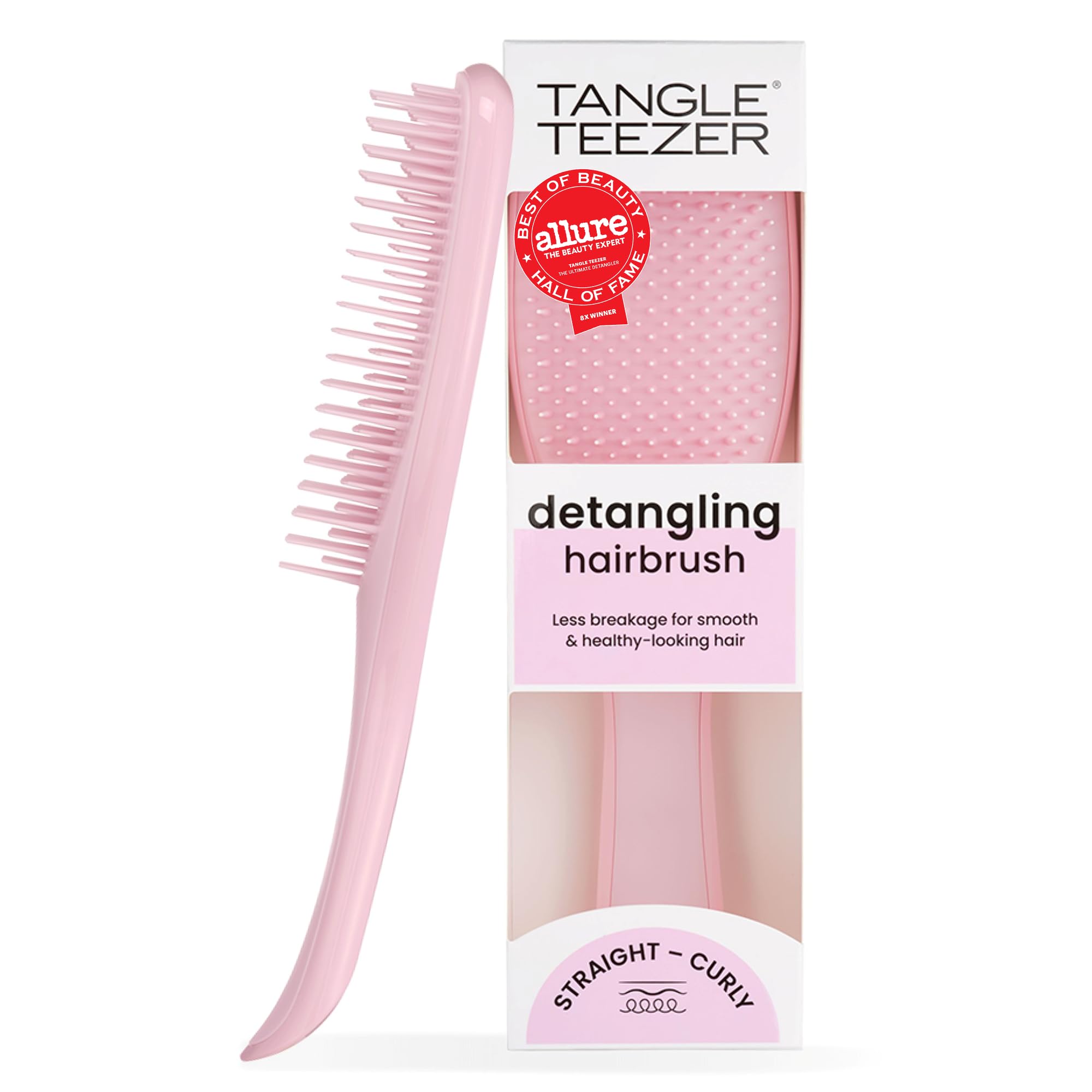 Tangle Teezer Ultimate Detangler Brush, Straight to Wavy, Millennial Pink | Pate