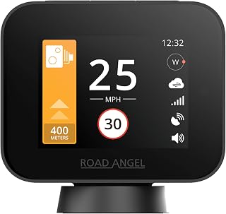 Road Angel Pure Sync Speed Camera Detectors for Cars UK | Radar Detector | Speed Camera Detector | Fixed, Mobile & Average Alerts | Car Speed Limit Warning Device | Speed Radar Detectors for Cars UK