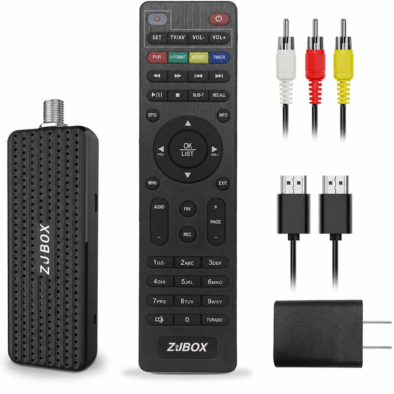 ZJBOX Digital Converter Box for TV,1080P ATSC tv Tuner Box with hdmi Output and 