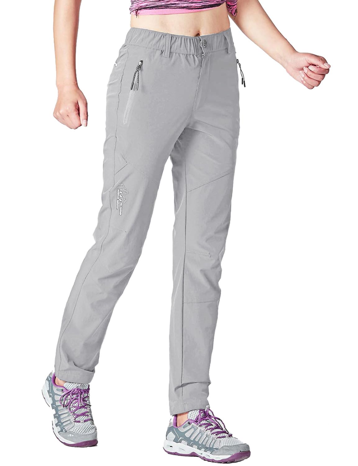 Gopune Women's Outdoor Hiking Pants Lightweight Quick Dry Water Resistant Mounta