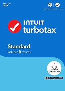 TurboTax Standard 2024 - 8 Returns - English - Windows - Digital Download [PC Online code]