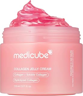 medicube Jelly Cream with Collagen, Niacinamide | Hydrolyzed Collagen Face Cream, Hydration & Glow Effect 24 Hours, More Voluminous and Compact Skin, 110 ml