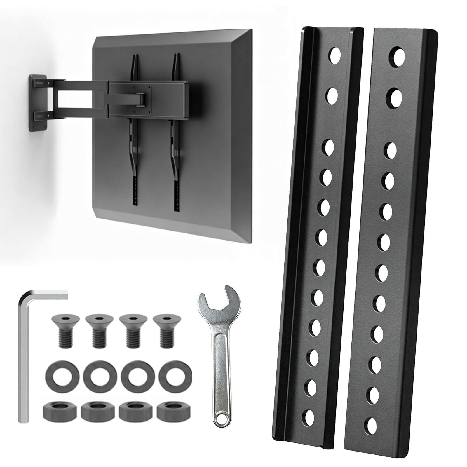 Vertical VESA Extender Plate Bracket Kit, TV Mount Extender, 2 Pack | For low VE