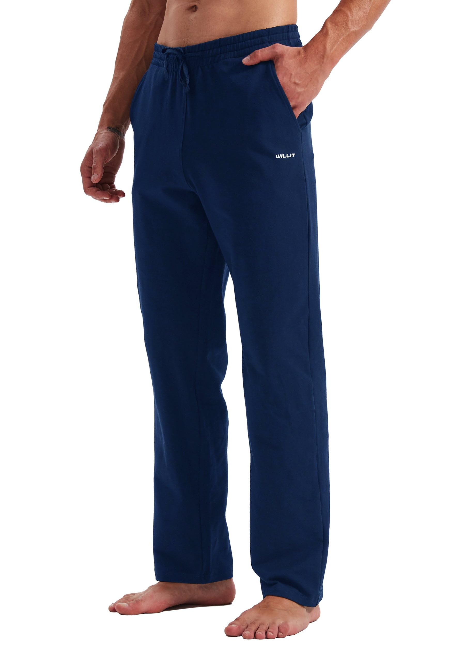 Willit Men's Tracksuit Bottoms Cotton Sweatpants Joggers with Pockets