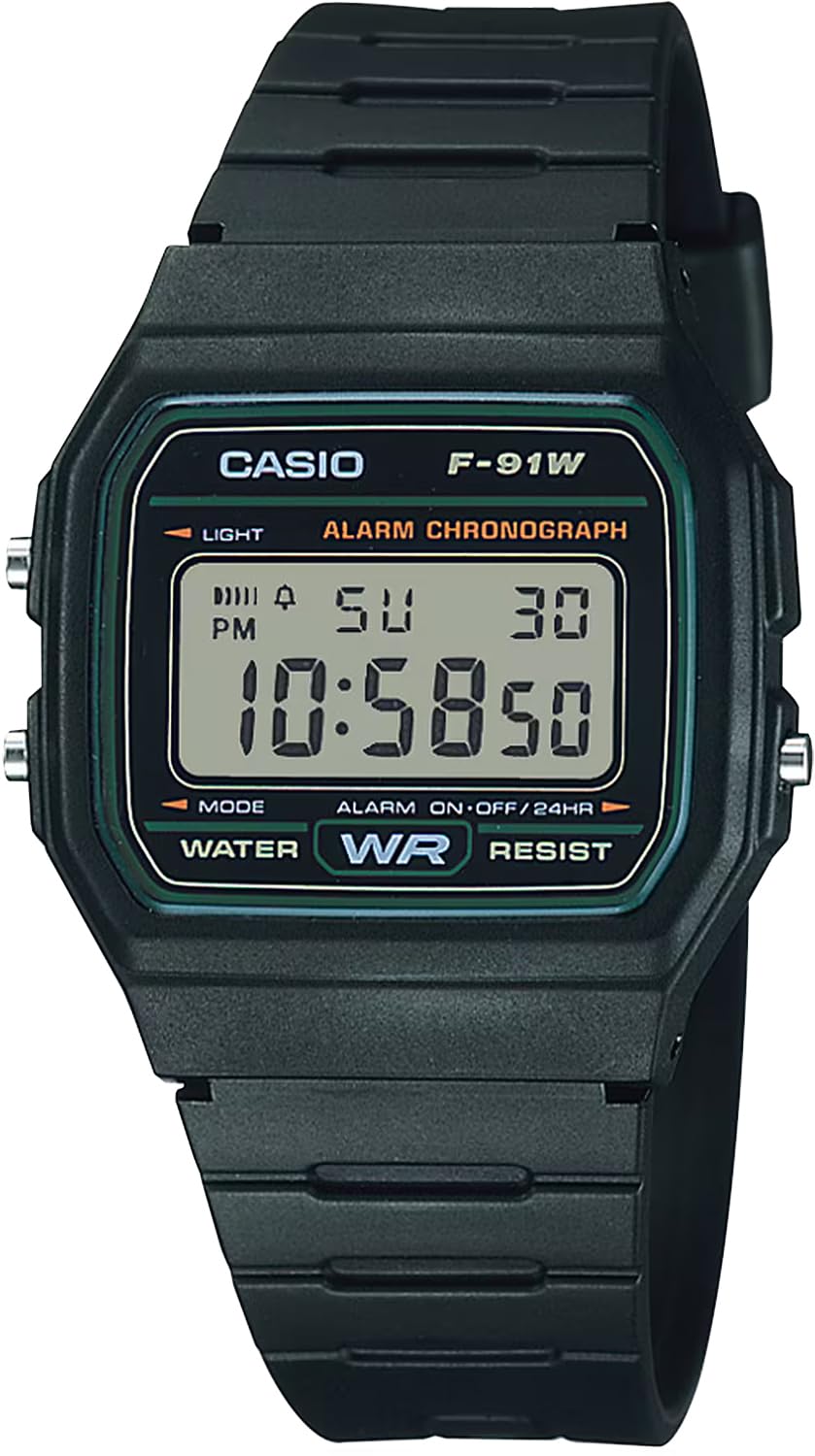 Casio F-91 Quartz Watch, Unisex, Cheap Casio