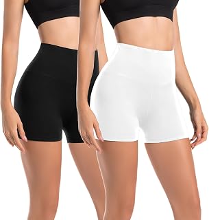 Leafigure Set of 2 Women Cycling Pants High Waist Matte Summer Gym Fitness Yoga Pants