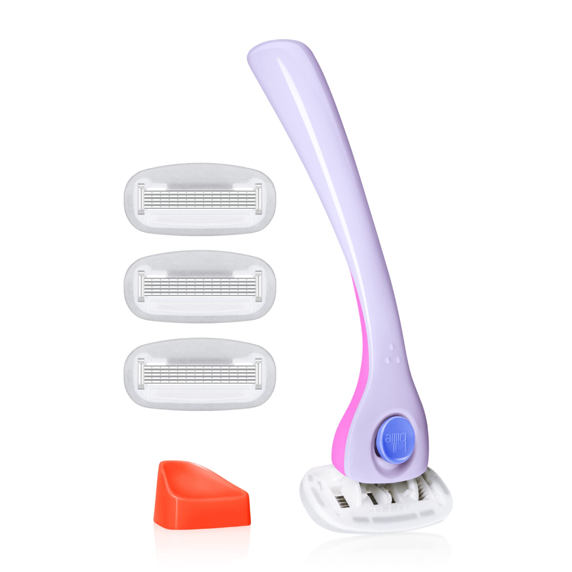 Billie Razors for Women, DreamPop - 1 Handle, 4 Refills &amp; Magnetic Holder | 