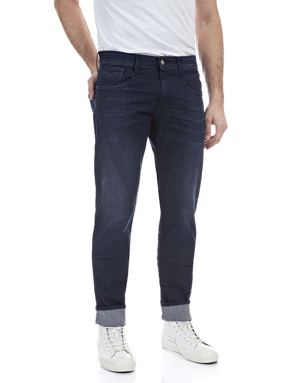 Replay Anbass Men's Slim Fit Jeans with Power Stretch