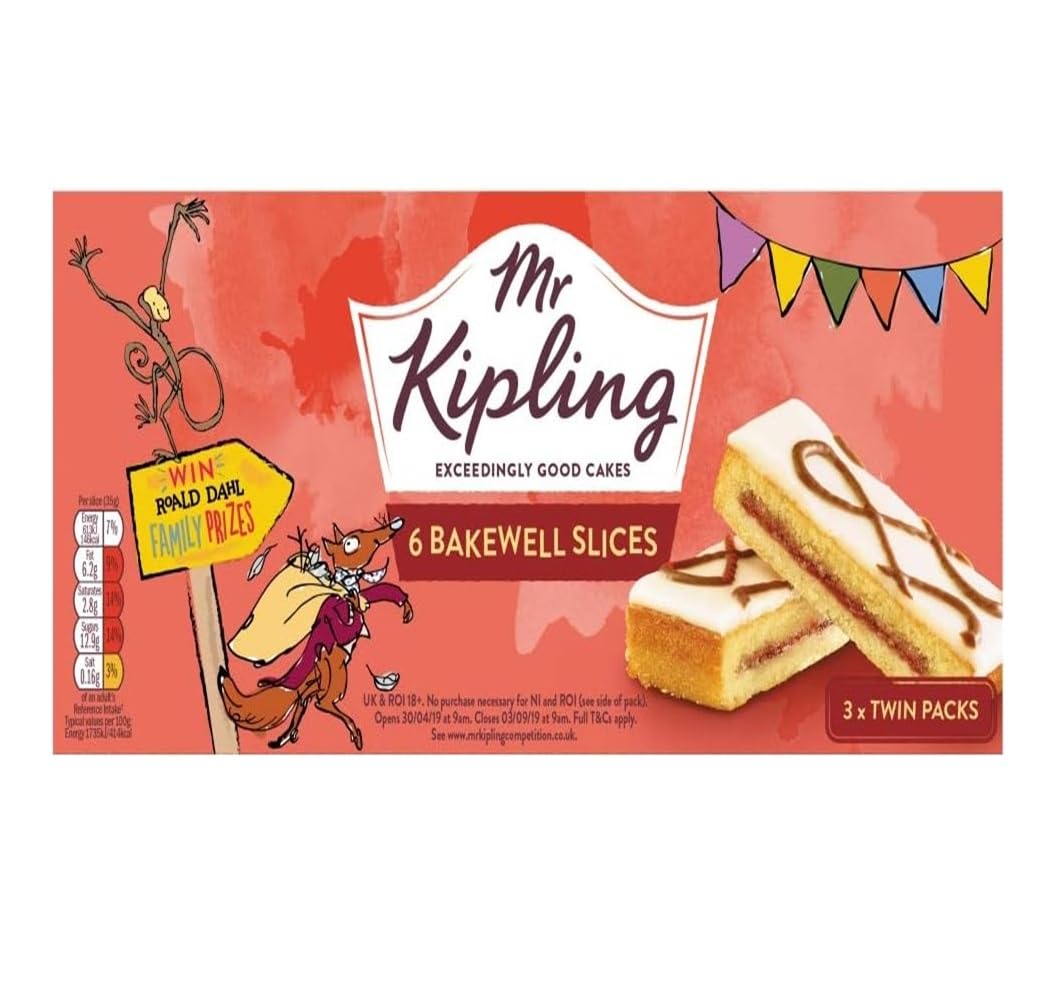 Mr Kipling Bakewell Slices 6 Pack 150g