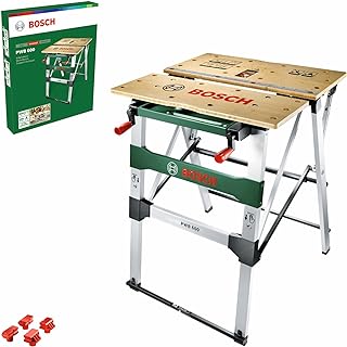 Bosch Work Bench PWB 600 (4 Blade Clamps, max. Load Capacity: 200 kg, in Carton Packaging)