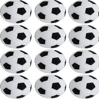 CAVLA 12 Pack Foosball Table Replacement Foosballs, Mini 32mm Official Tabletop Game Ball, Soccer Game Table Soccer Balls Resin Tabletop Soccer Kit