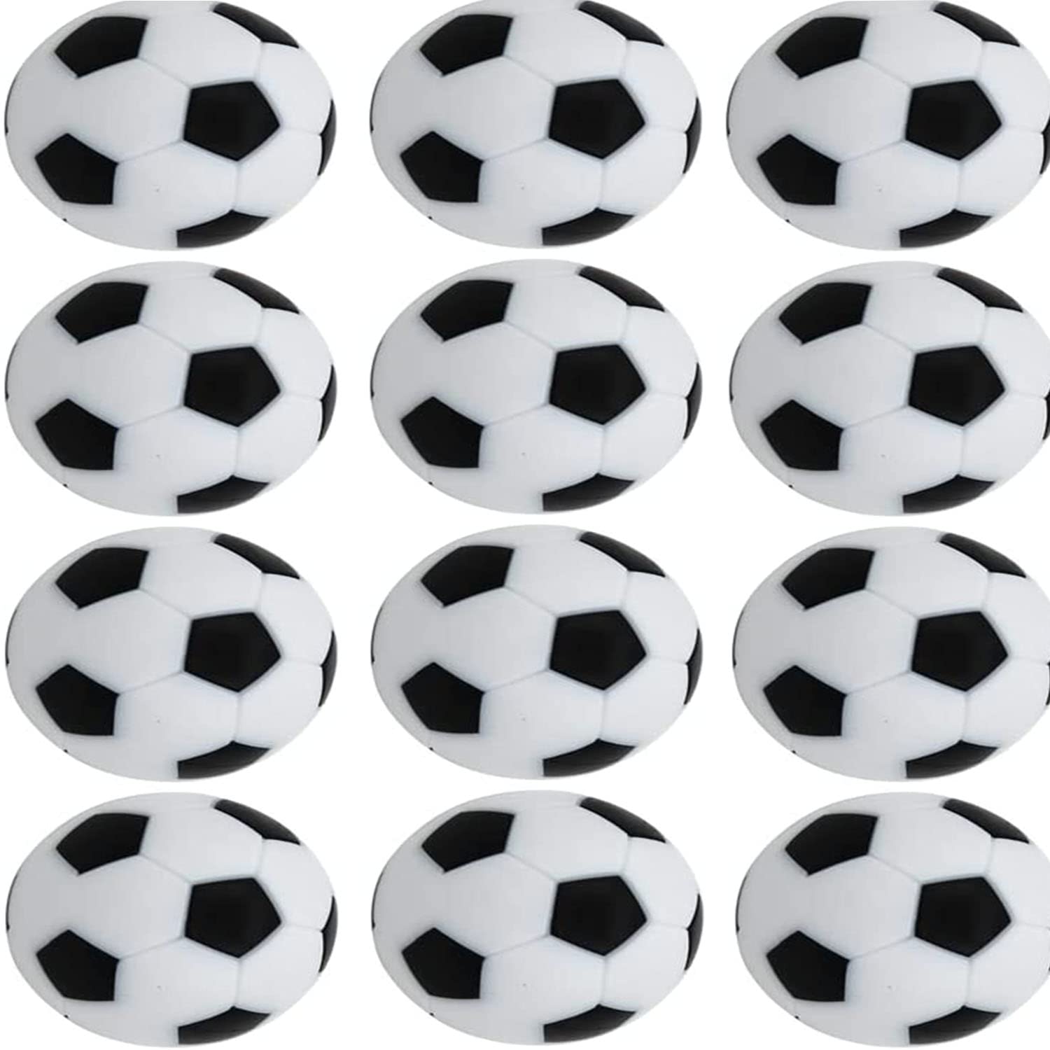CAVLA 12 Pack Foosball Table Replacement Foosballs, Mini 32mm Official Tabletop 