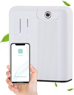 Mxmoonant Aroma Diffuser, Waterless, For Commercial Use, Home Use, 10.1 fl oz (300 ml), Connectable to Ventilation Equipment, Effective Aroma Area, 300 - 500 m3, Fan Included, Easy to Operate, App, Technical Standards Certified, Fragrance, Work, Office, Hospitality Space, Counseling Apparel, Store Interior, Home, Spa, Elegant, Clean, Deodorizing, Deodorizing, Deodorizing,