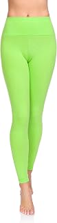 SOFTSAIL LWP Women's Leggings Cotton High Waisted Full Length Tummy Control Stretch Pants with Elastic Panels for Women Plus Size