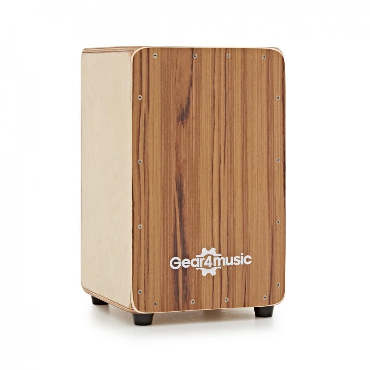 Compact Cajon by Gear4music with Seatpad and Gigbag Teak | Beech body with adjus