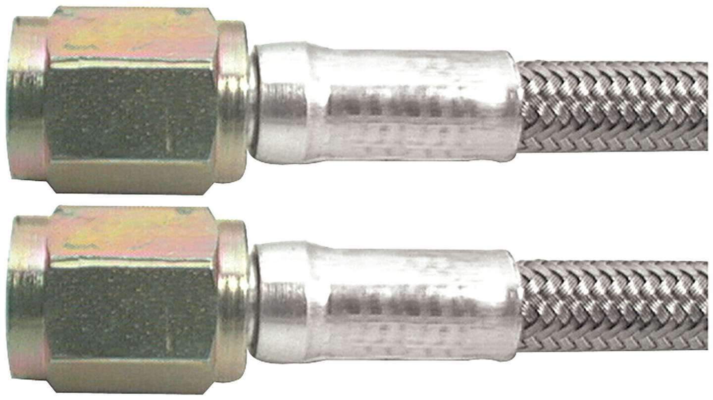 Allstar Performance AN Hose Assembly, 18 in Long, 3 AN Hose, 3 AN Straight Femal