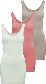 Only NOS Onllive Love Long Tank Top Noos, Women's Tank Top