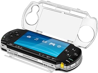 TNP Clear Hard Case for PSP 1000/1001, Protective Polycarbonate Shell | Crystal-Clear Protective Cover with Snap-In Fit and Flip-Open Disc Access, Designed Specifically for Psp 1000/1001 Models
