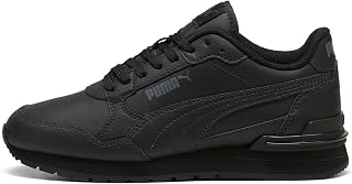 Puma Unisex-Child ST Runner, Puma Black-Shadow Gray, Big Kid 6