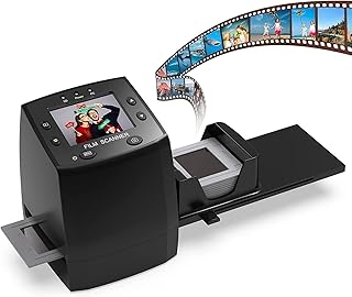DIGITNOW!High Resolution 135 Film/Slide Scanner, Slide Viewer and Convert 35mm Negative Film &Slide to Digital JPEG Save into SD Card , with Slide Mounts Feeder No Computer/Software Required.