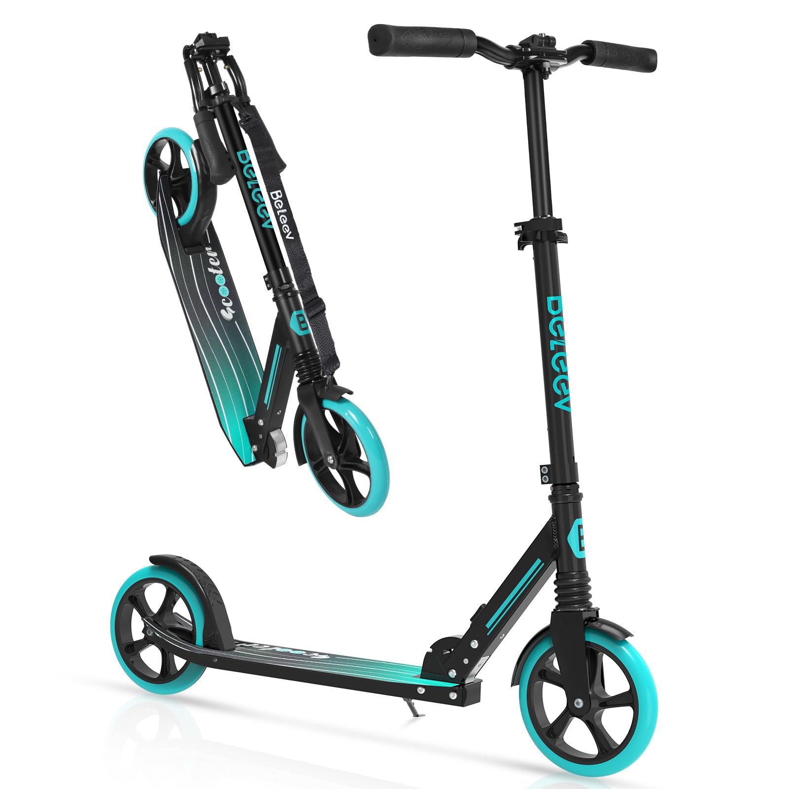 BELEEV V5 Scooters for Kids, Adults, Teens, Quick-Release Foldable System, Front