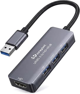 USB 3.0 to HDMI Adapter for Monitor 1080P@60Hz Display Support Mac&Windows