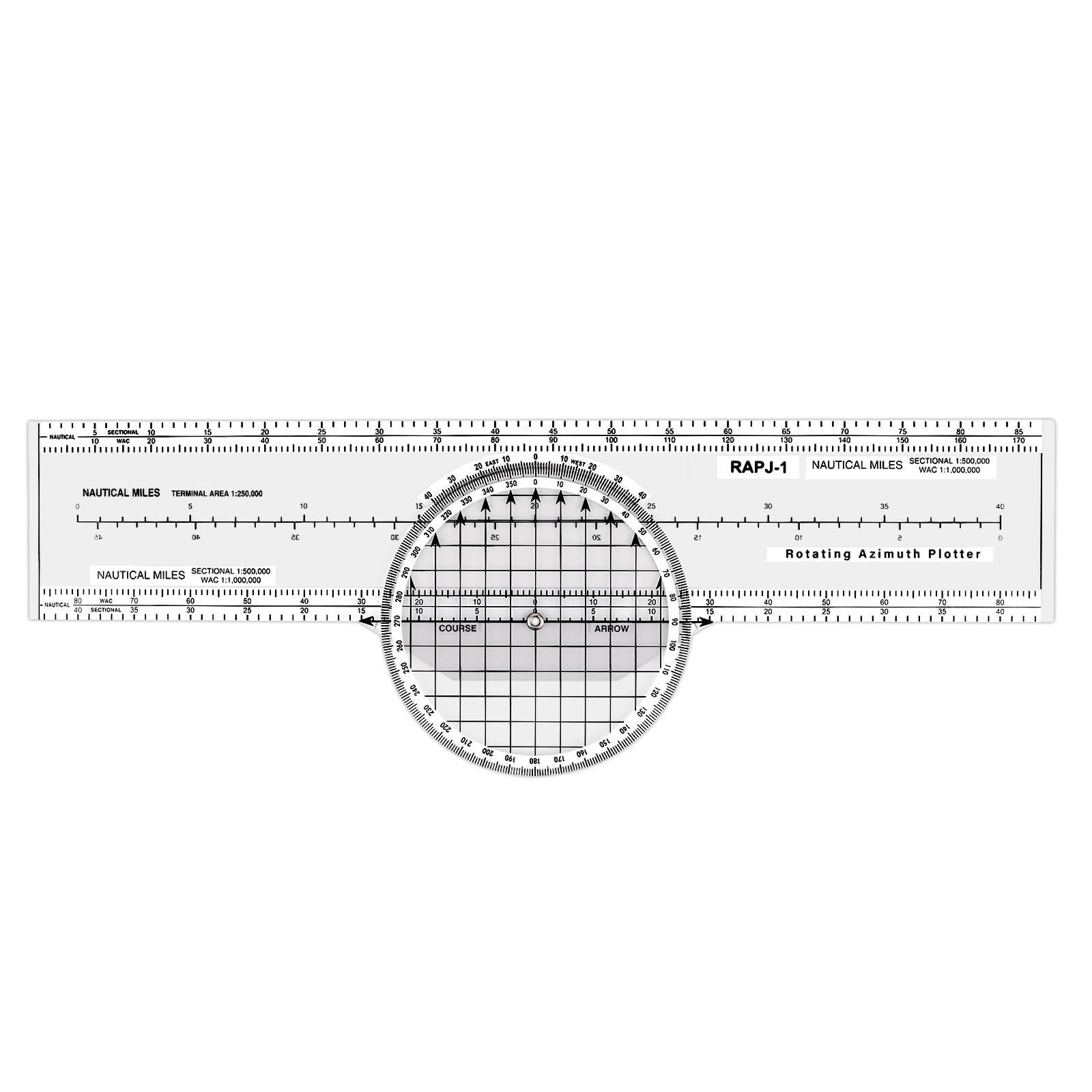 Aviation Plotter Aviation Slide Rule with 8 Functions for Pilot Student Accessor