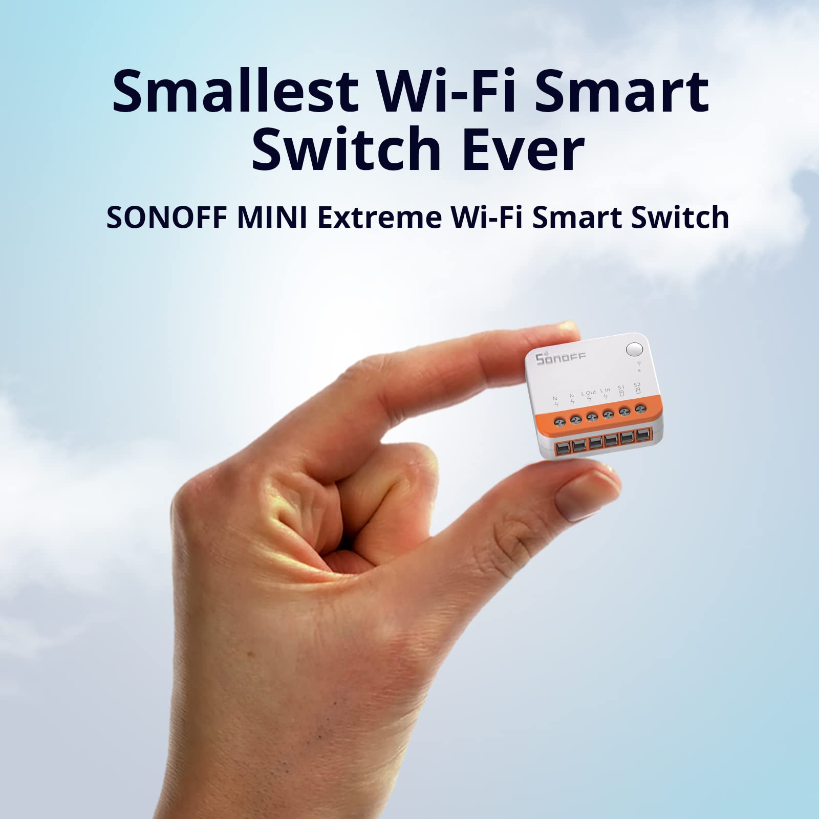 SONOFF MINI R4 2PCS WiFi Smart Switch 2-Way, DIY Smart Switch, Detachable Relay 