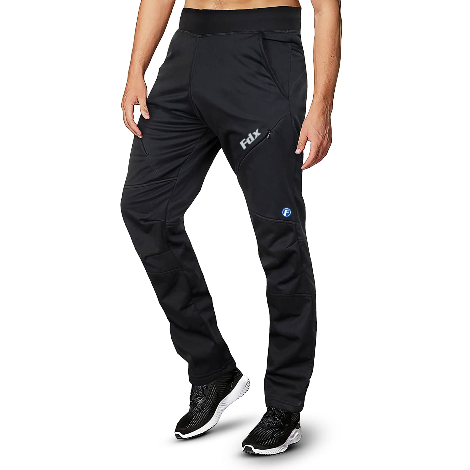 FDX Men’s Cycling Tights 3D Padded Windproof Warm Roubaix Bike Trouser
