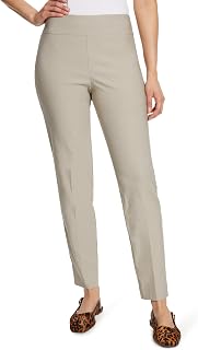 Gloria Vanderbilt Women's Pull On Tummy Slimmer Trouser Trousers Standard Trousers