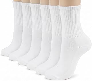 BomKinta 6 Pairs Ladies Cotton Casual Socks Size 6-13