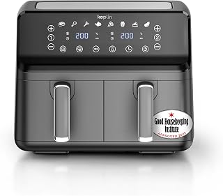 Keplin 9L Dual Zone Air Fryer - 8in1 Cooking Functions - 2700W Energy-Saving Cooker - Extra-Large Capacity for Healthy Meals - Roast, Bake, Dehydrate, Reheat,- Family Size -2 Years Warranty