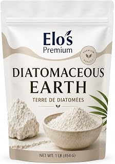 Diatomaceous Earth (1lb) | Packed in Canada| 100% Pure and All-Natural Food Grade Powder| Pure & Non- GMO| Additive Free| Can Be Used as a Household Cleaner | by Elo’s Premium