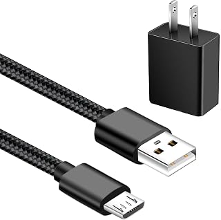Replacement 5Ft Adapter Charging Power Cord for Dexcom G7/G6/G5/G4 Receiver | Freestyle Libre Reader 2, Libre 3, Libre 14 Day,Tandem t:Slim X2 Insulin Pump | Braided Nylon Micro USB Cord